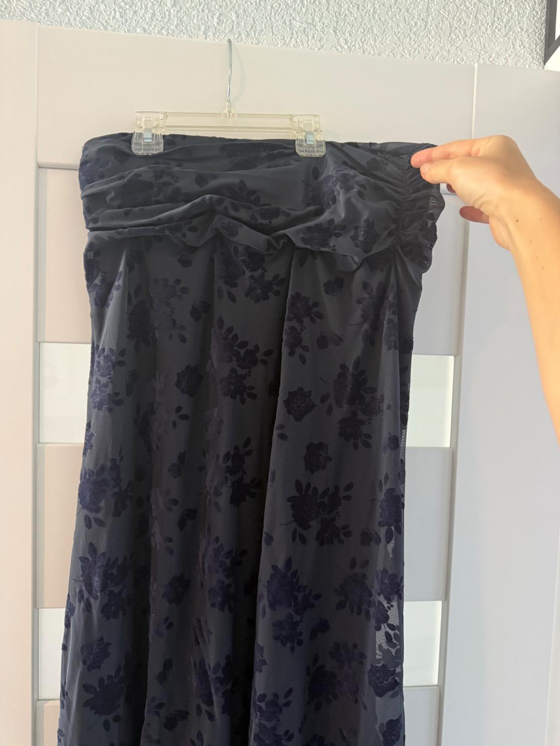 FLOCKED LONG TULLE SKIRT - Image 3