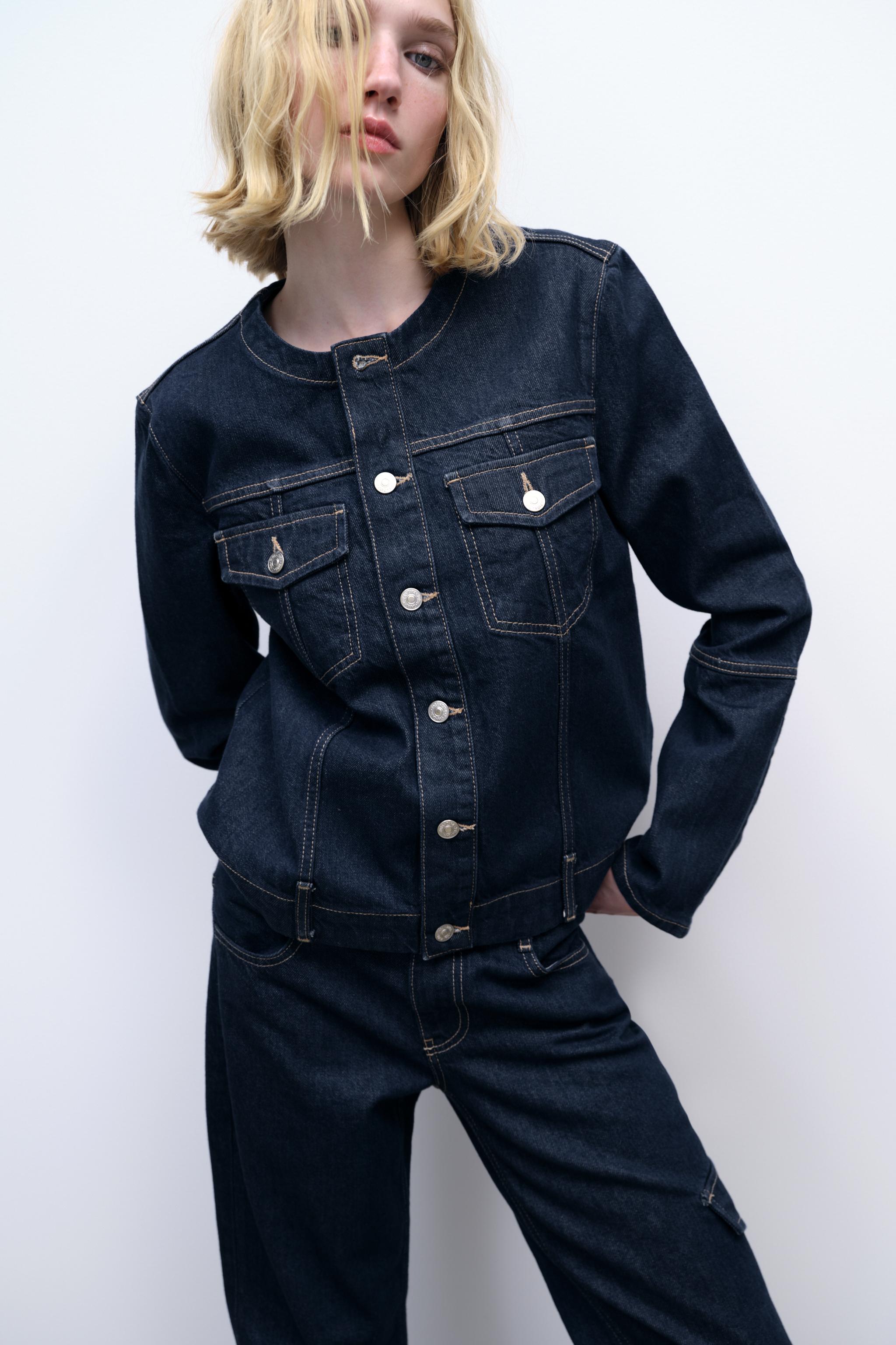 TRF DENIM JACKET - Dark indigo | ZARA United States