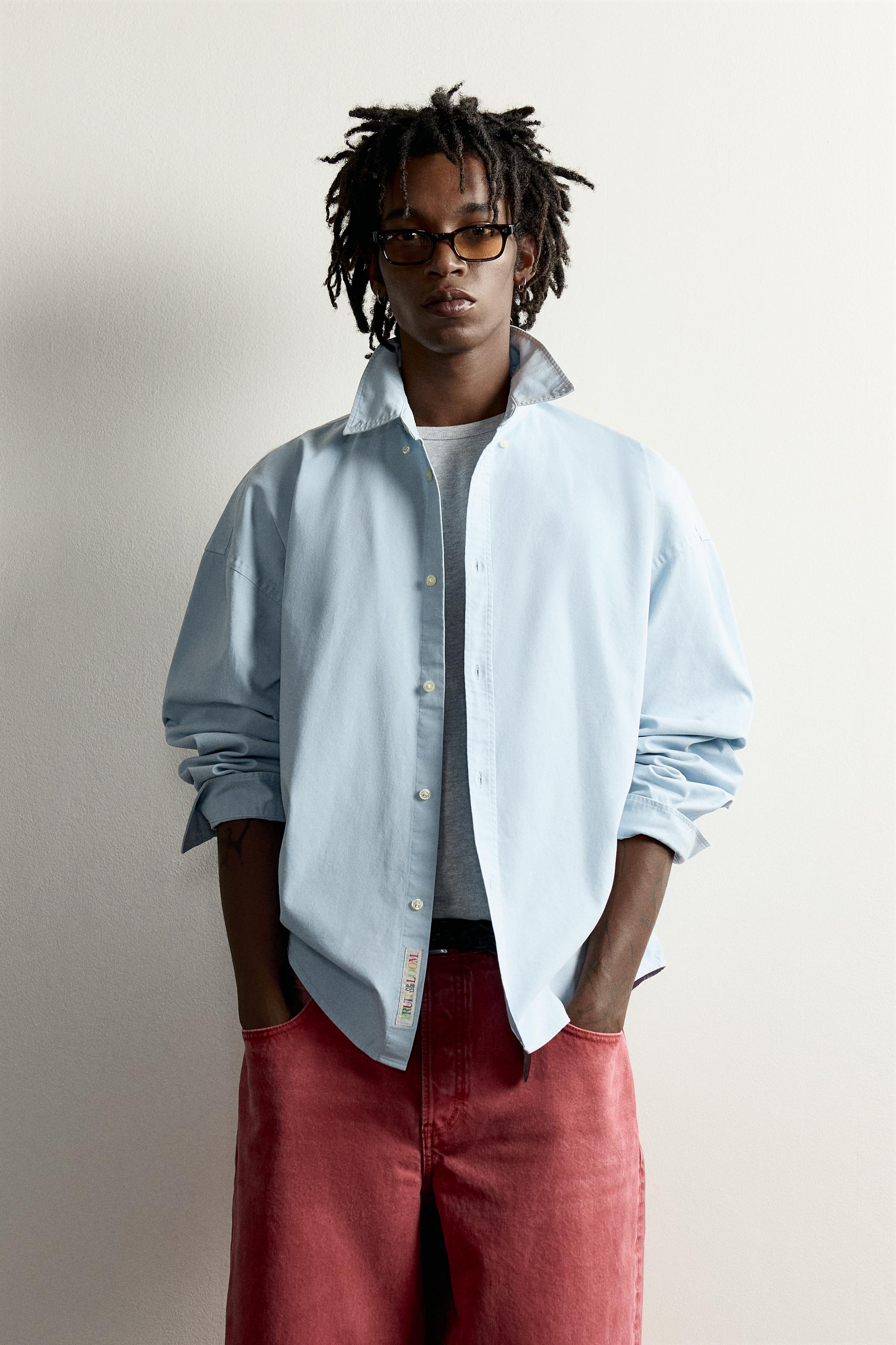 FRUIT OF THE LOOM™ BOXY FIT OXFORD SHIRT