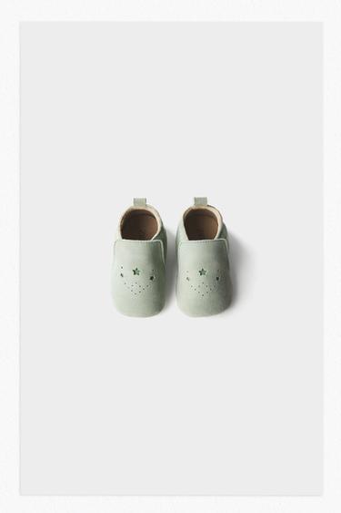 Zara LEATHER SHOES - Sky Blue