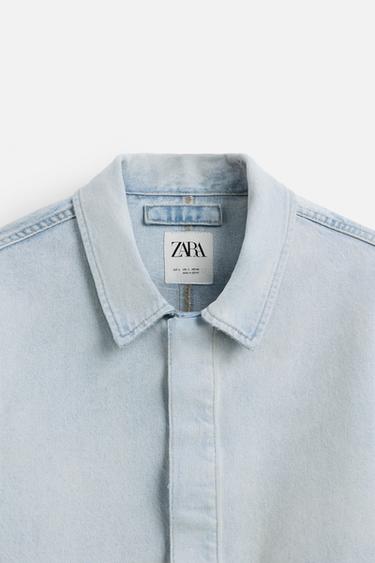 DENIM JACKET WITH POCKETS - Light blue by Zara - Image 9