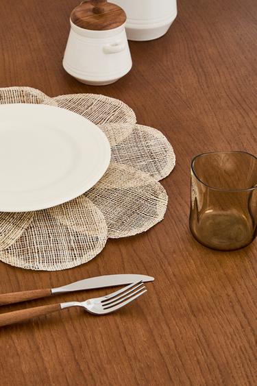 FLOWER RAMIE PLACEMAT - Light beige by Zara - Image 2