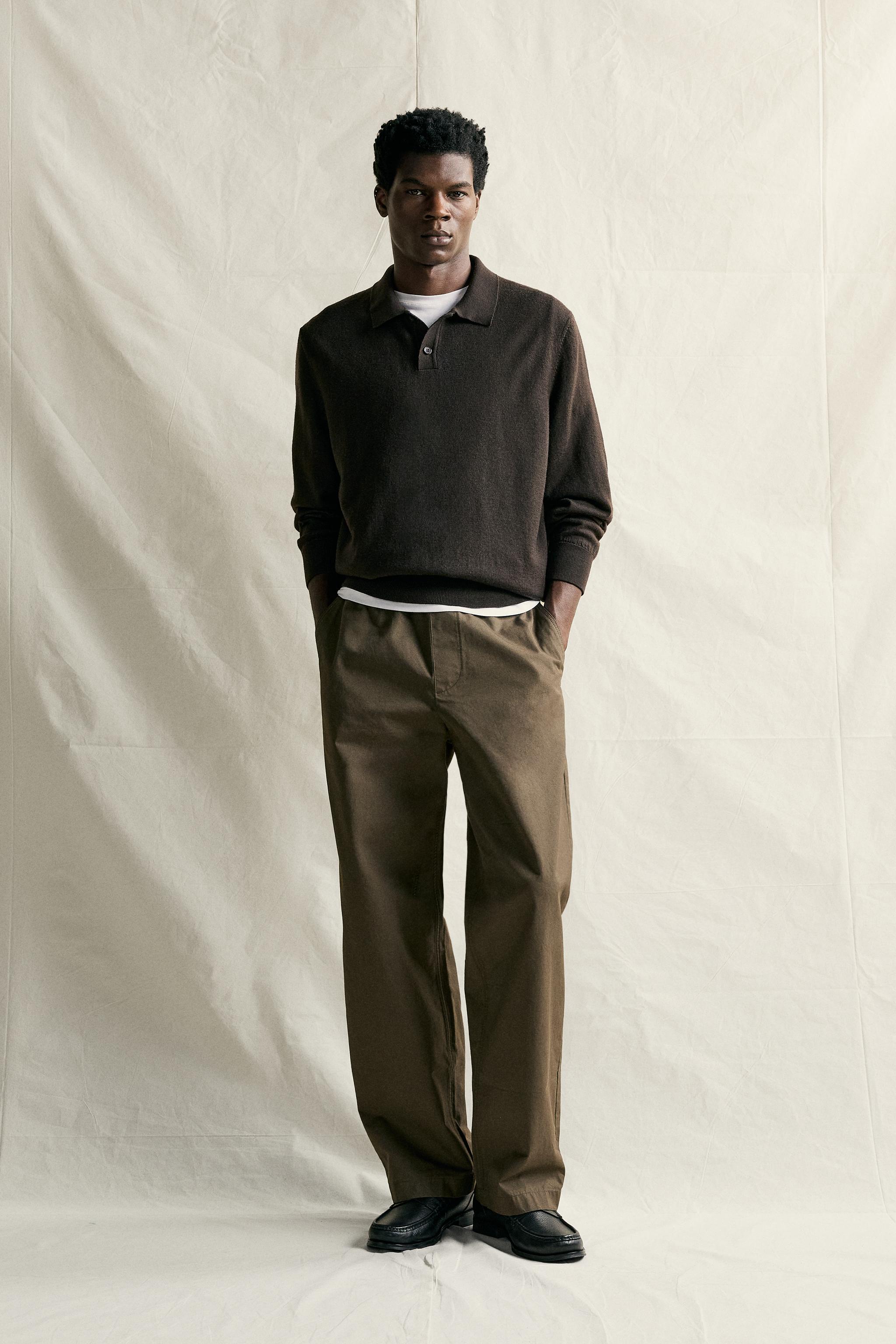 Zara YÜN TRİKO POLO T-SHIRT