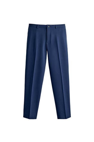 PANTALÓN TRAJE SLIM FIT - Azulón de Zara