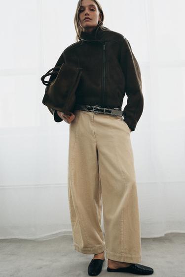 CAZADORA DOBLE FAZ ZW COLLECTION - Marrón oscuro de Zara