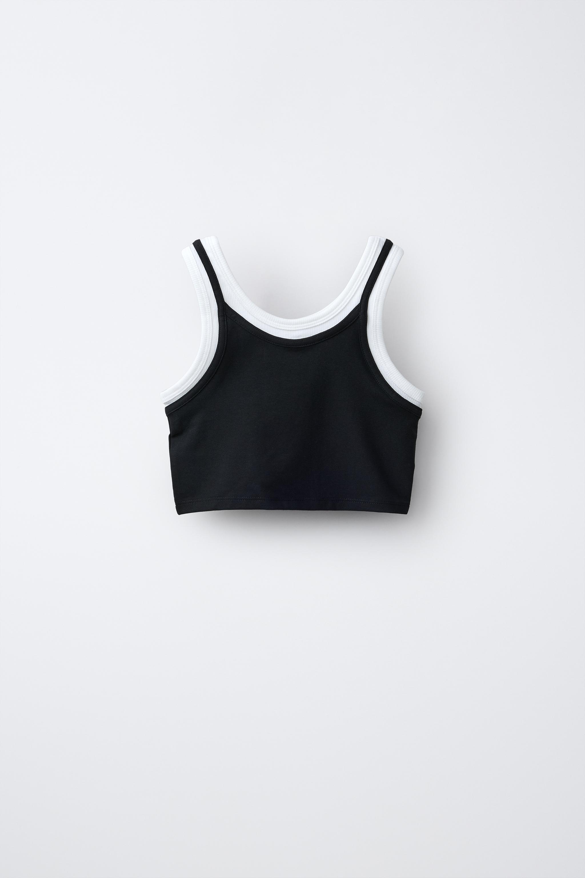 Детские топы Zara DOUBLE CONTRAST TOP