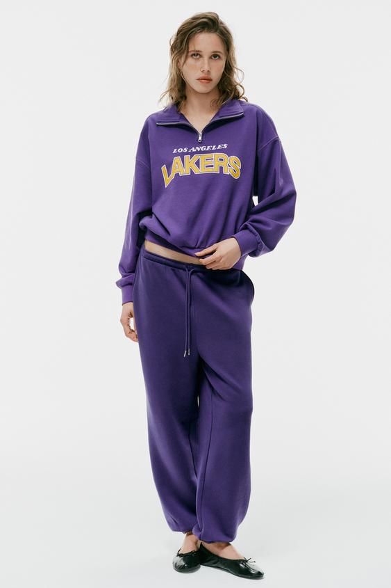NBA LOS ANGELES LAKERS SWEATSHIRT - Purple by Zara - Image 0