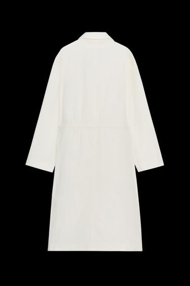 Zara ZW COLLECTION OVERSIZED TRENCH COAT - Oyster-white