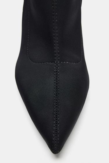 HEELED ANKLE BOOTS WITH BUCKLE - Black by Zara - Image 6