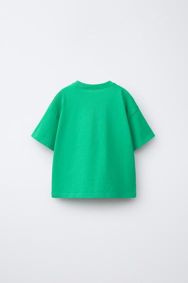 T-SHIRT IMPRIMÉ CHEVAL - Vert de Zara - Image 1