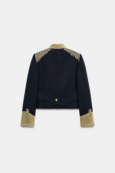ZW COLLECTION LIMITED EDITION FIREMAN CLASP JACKET - Dark navy by Zara - Image 8