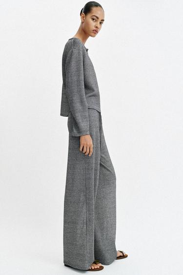 RUSTIC T-SHIRT WITH CREW NECK - Grey marl by Zara - Image 2