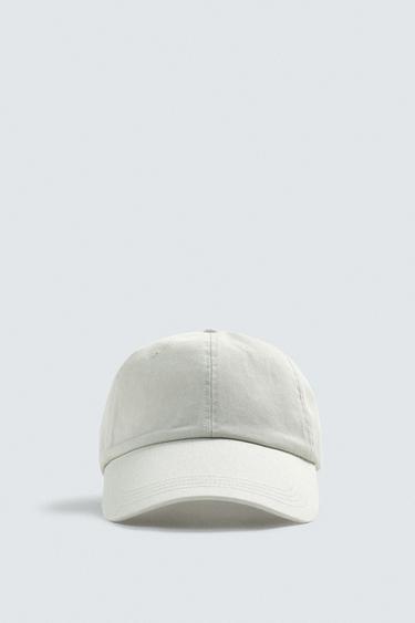 WASHED COTTON CAP - Ecru by Zara - Image 1