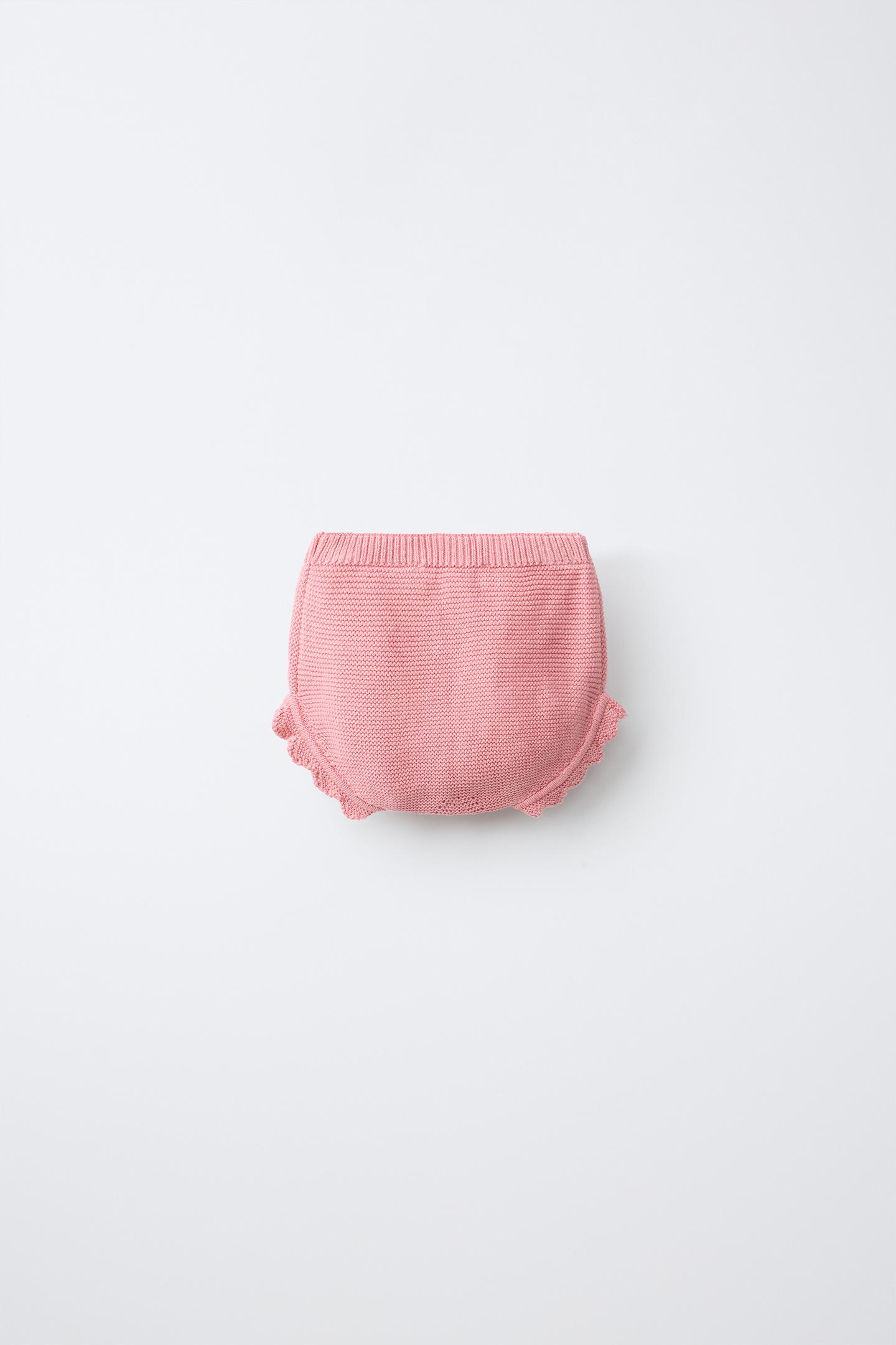 Трусы для детей, вышивка, цветочный принт — Zara, цвет: Светлый розовый — фото 2
