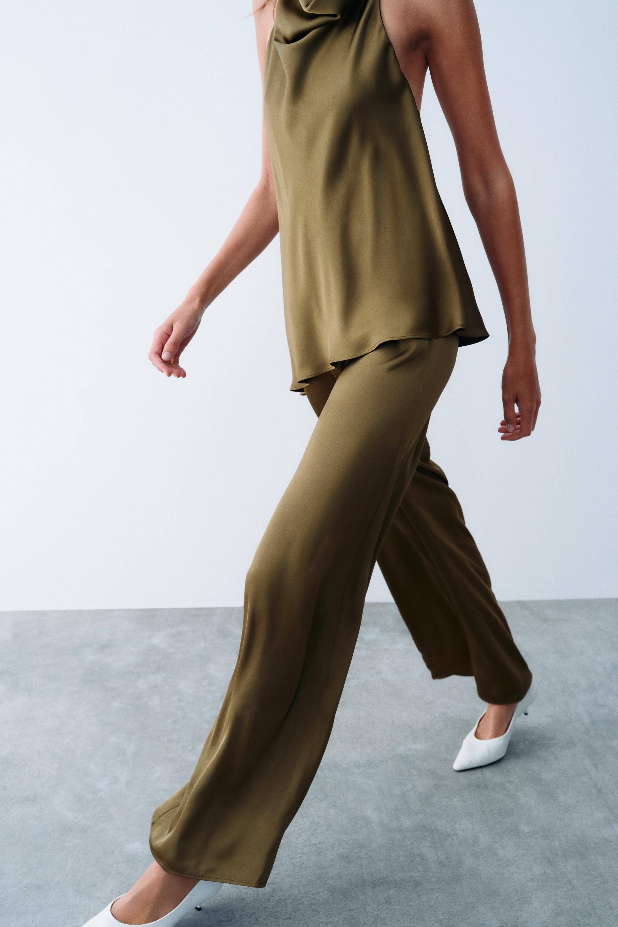 Zara Saten yüzeyli halter tulum görsel 3