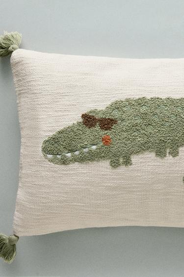 HOUSSE DE COUSSIN ENFANT TUFTING CROCODILE - Multicolore de Zara - Image 5