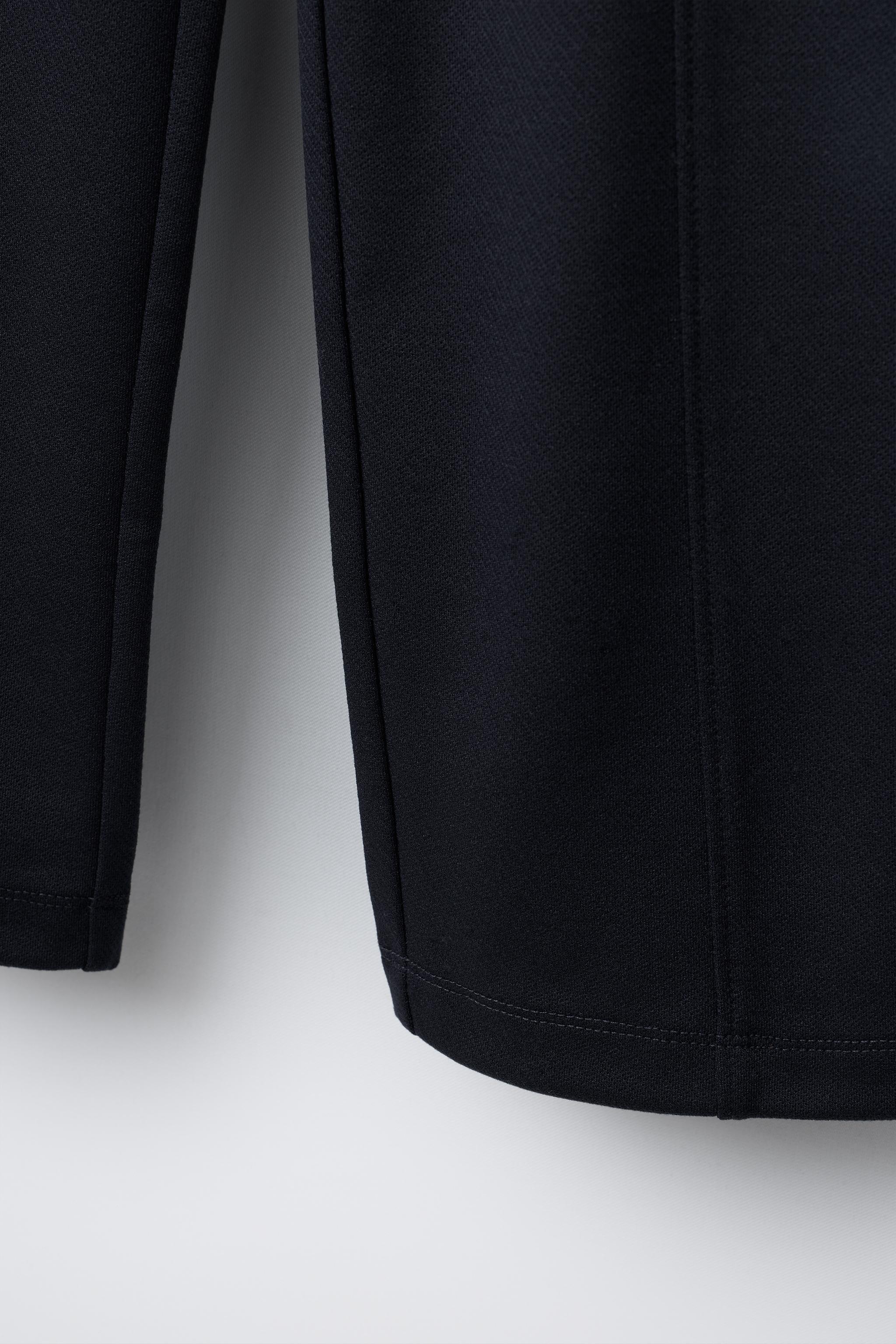 PANTALON WIDE LEG AVEC NERVURE