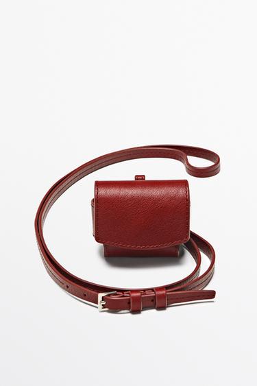 Nappa leather AirPods case — Red 2