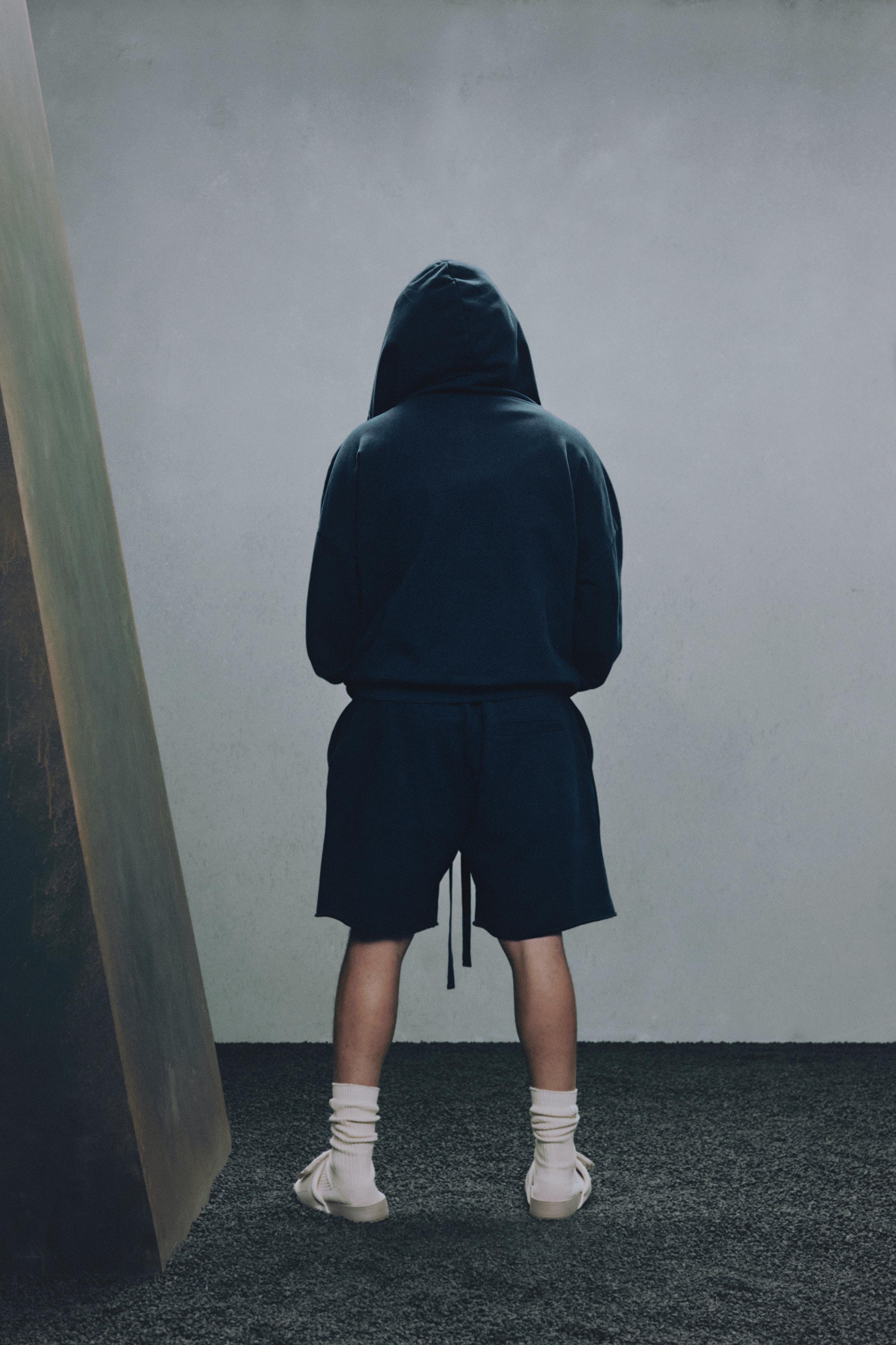 【ZARA】WASHED HOODIE X SR_A リラックスフィット フーディー WASHED HOODIE X SR_A - Navy blue | ZARA United States