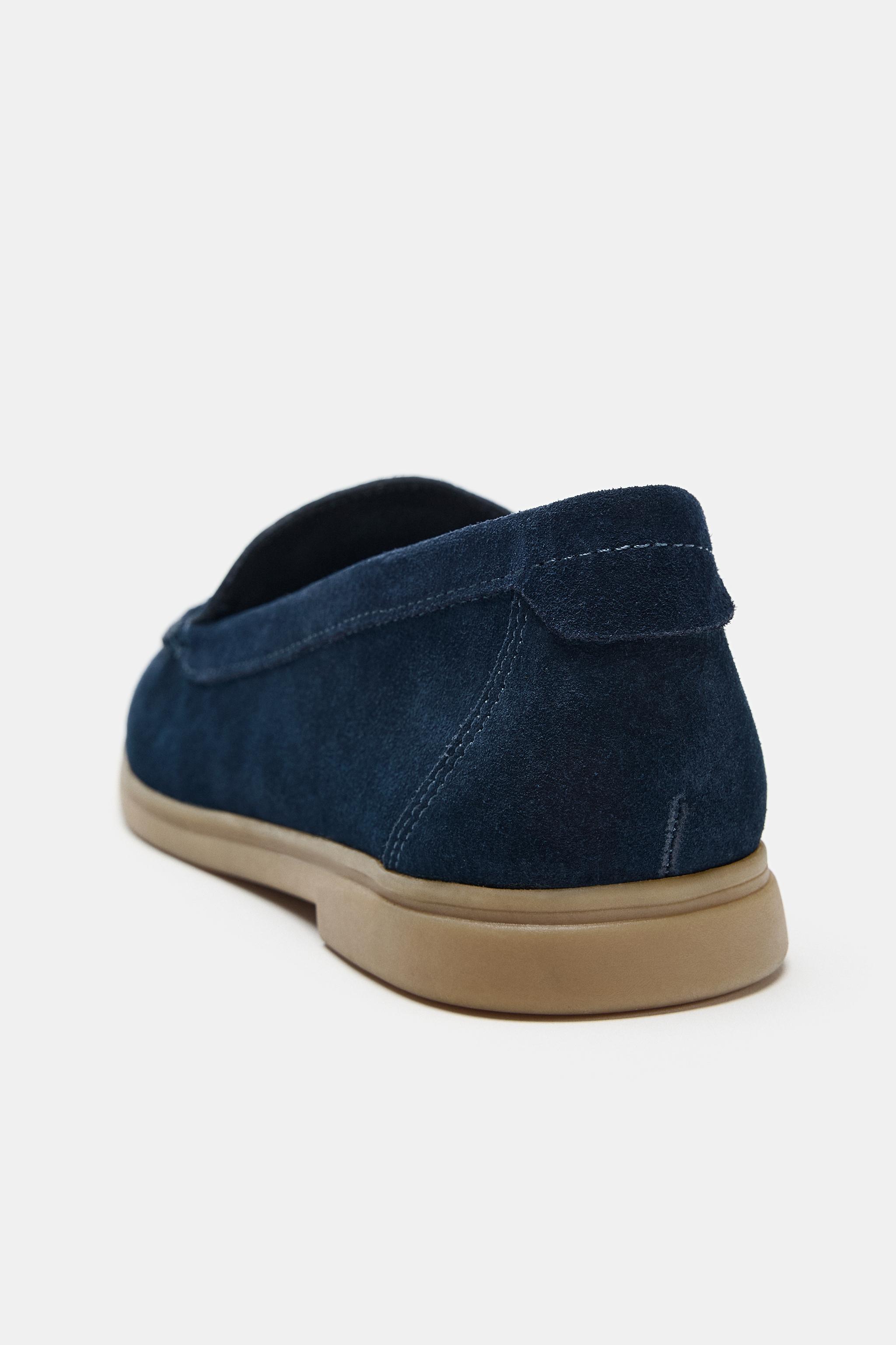 SUEDE FLAT LOAFERS