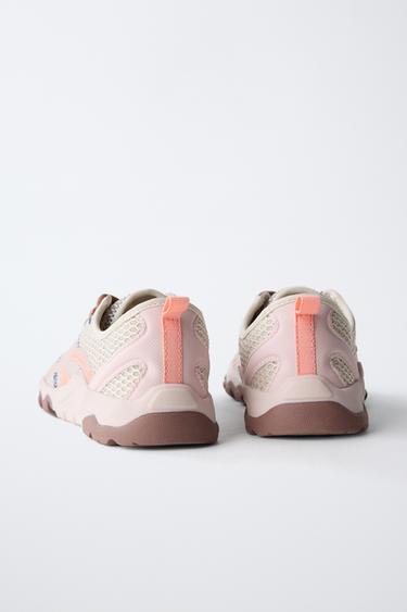 BASKETS BAREFOOT EN RÉSILLE - Rose de Zara - Image 6