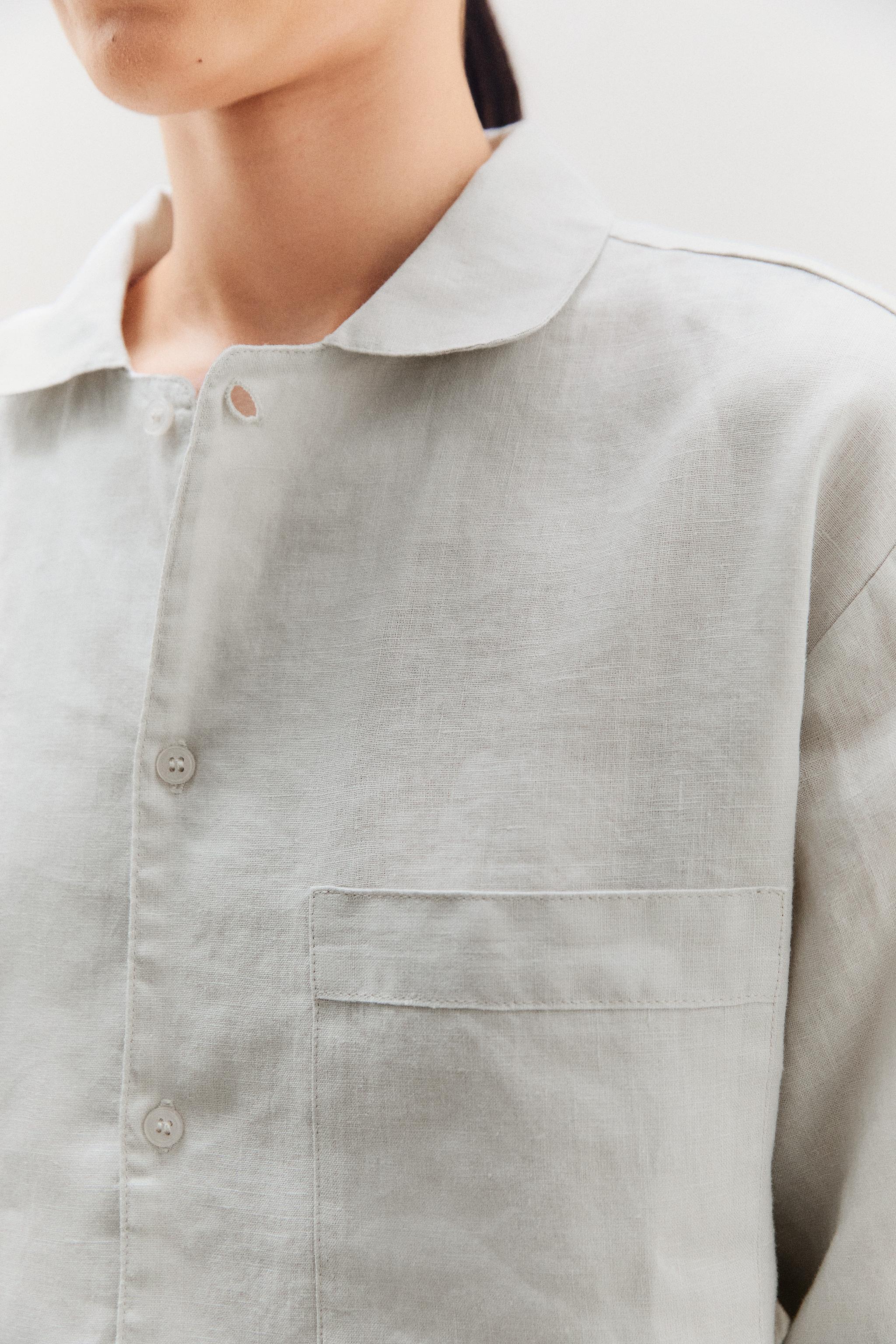 LINEN SHIRT WITH POCKET