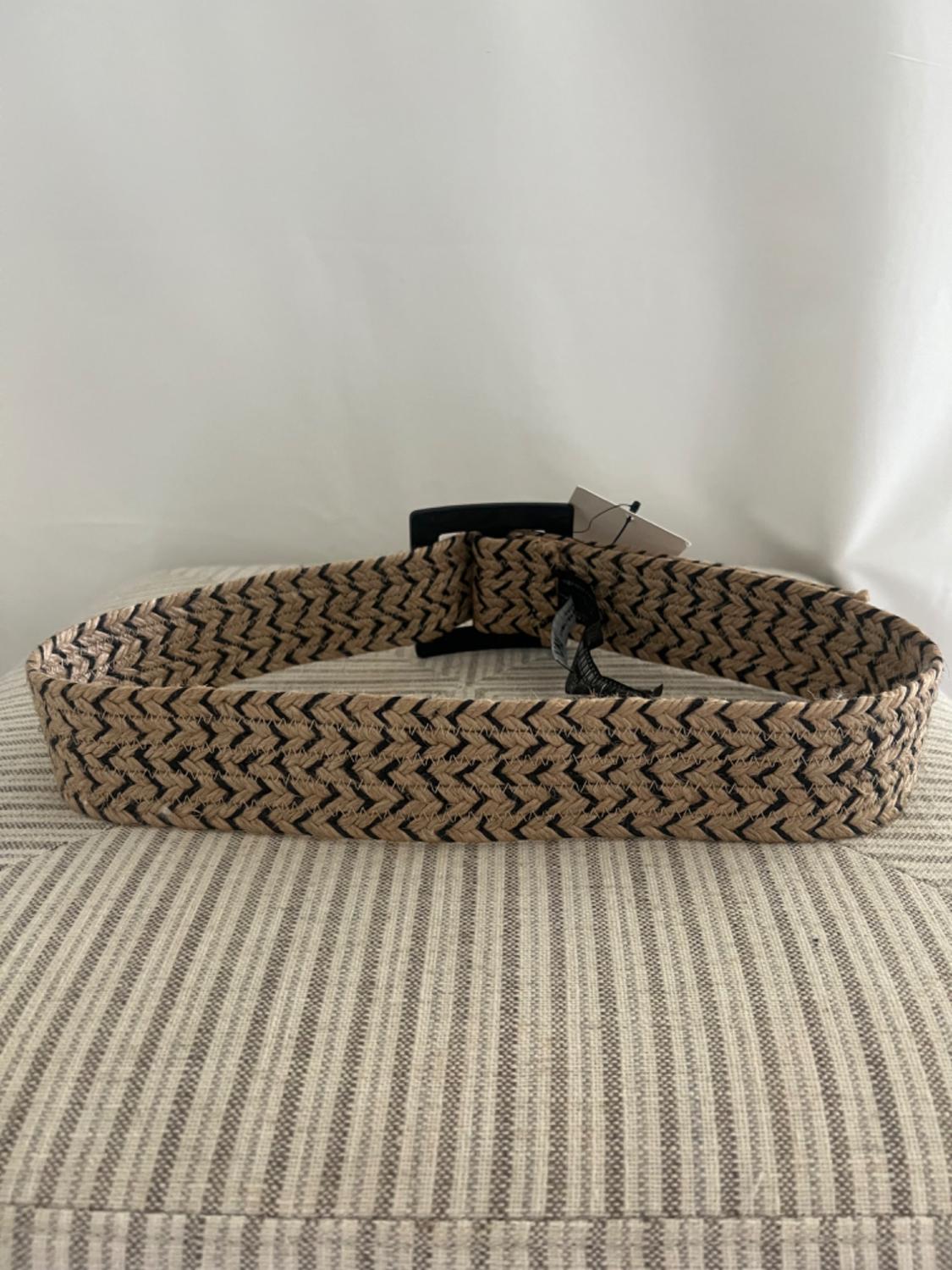 TWO-TONE RAFFIA BELT - Image 2