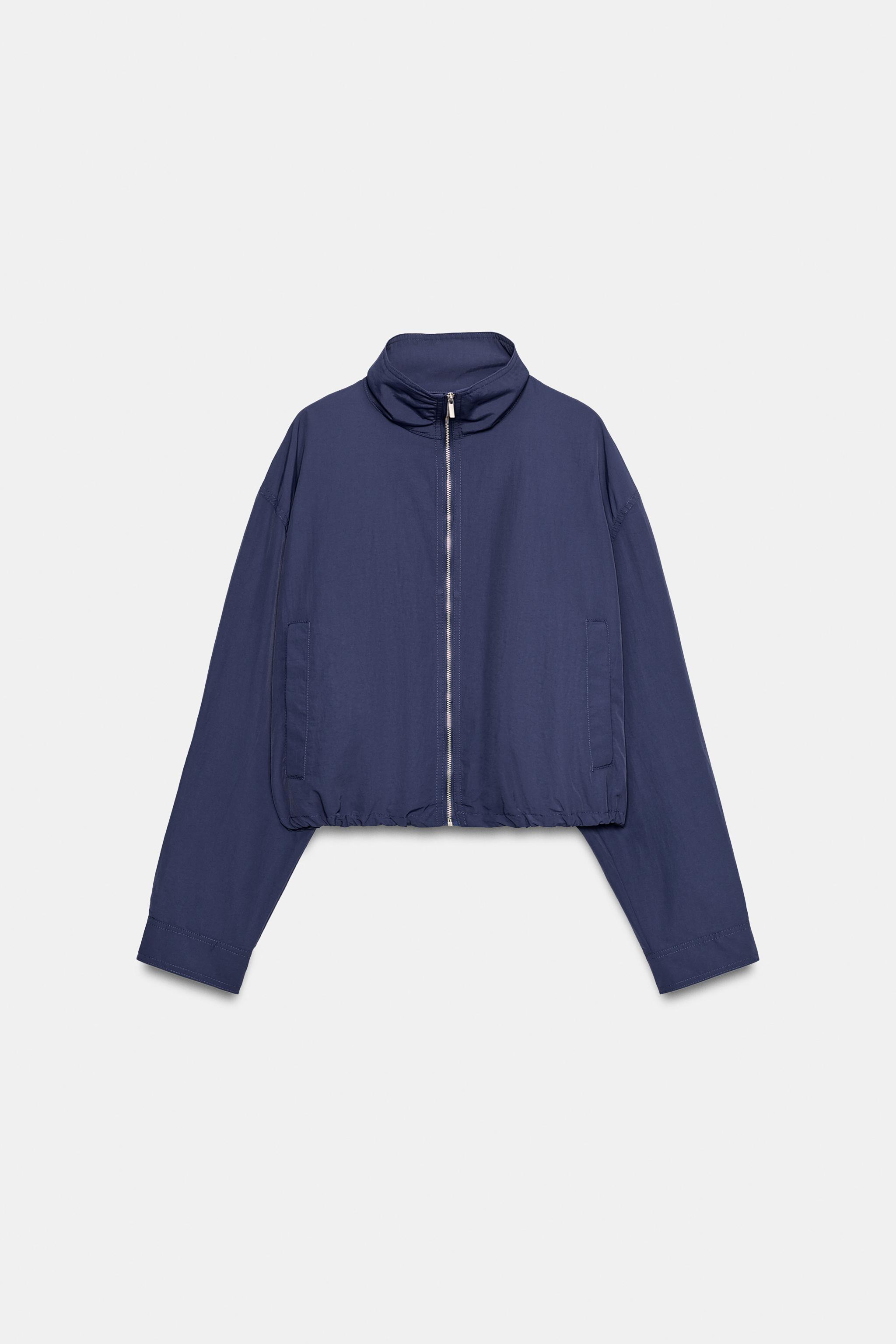 Женские куртки Zara TECHNICAL FABRIC JACKET — фото 8