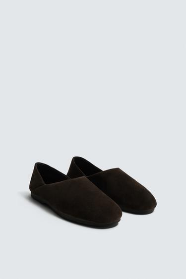 CHAUSSURES EN CUIR AARON LEVINE X ZARA - Marron de Zara