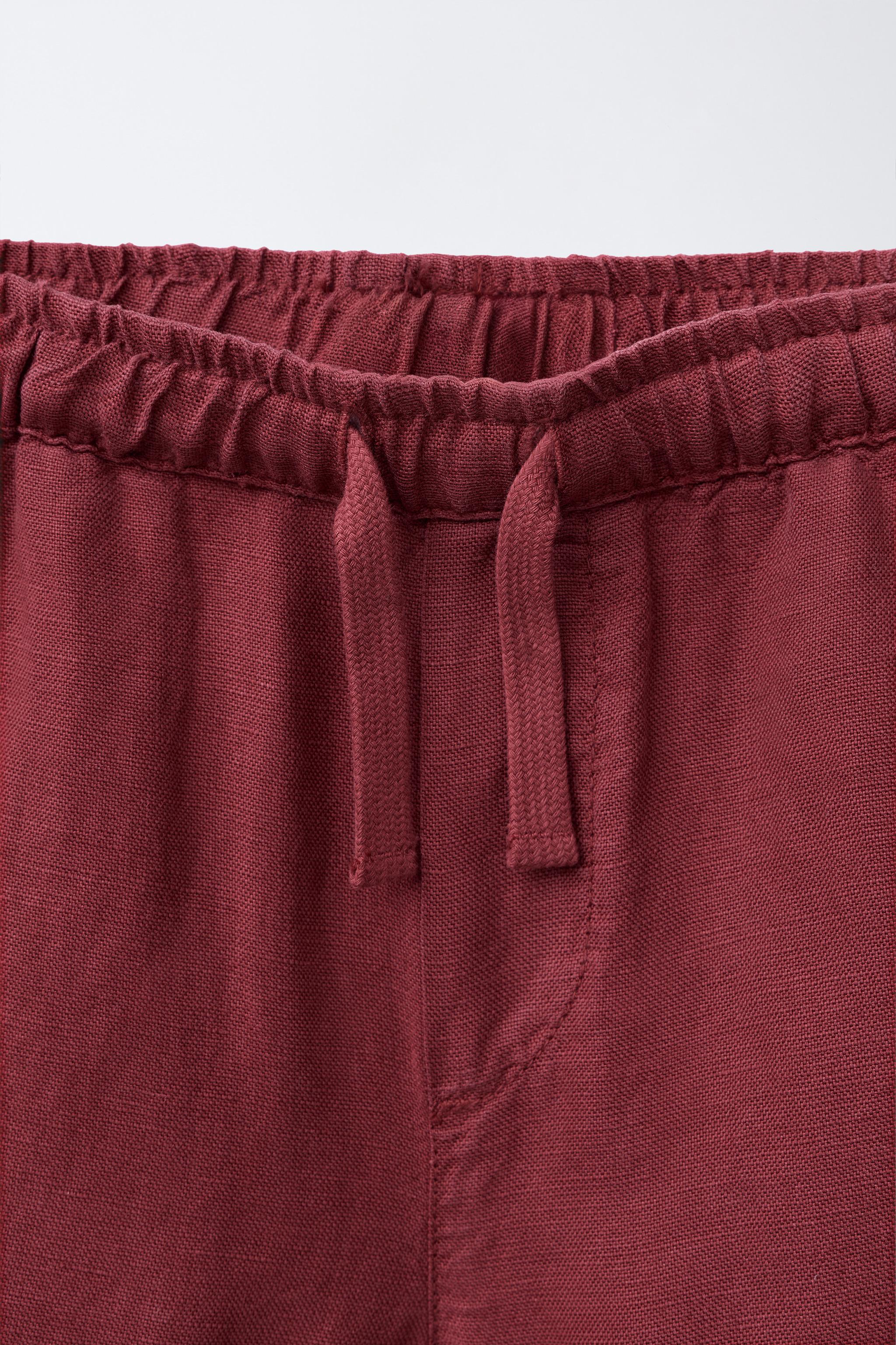 LINEN BLEND SHORTS