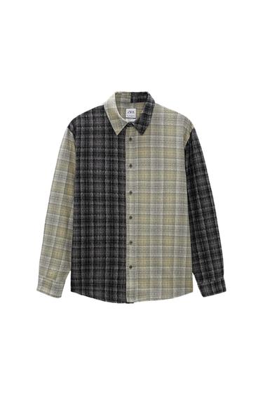 CONTRAST CHECK OVERSHIRT