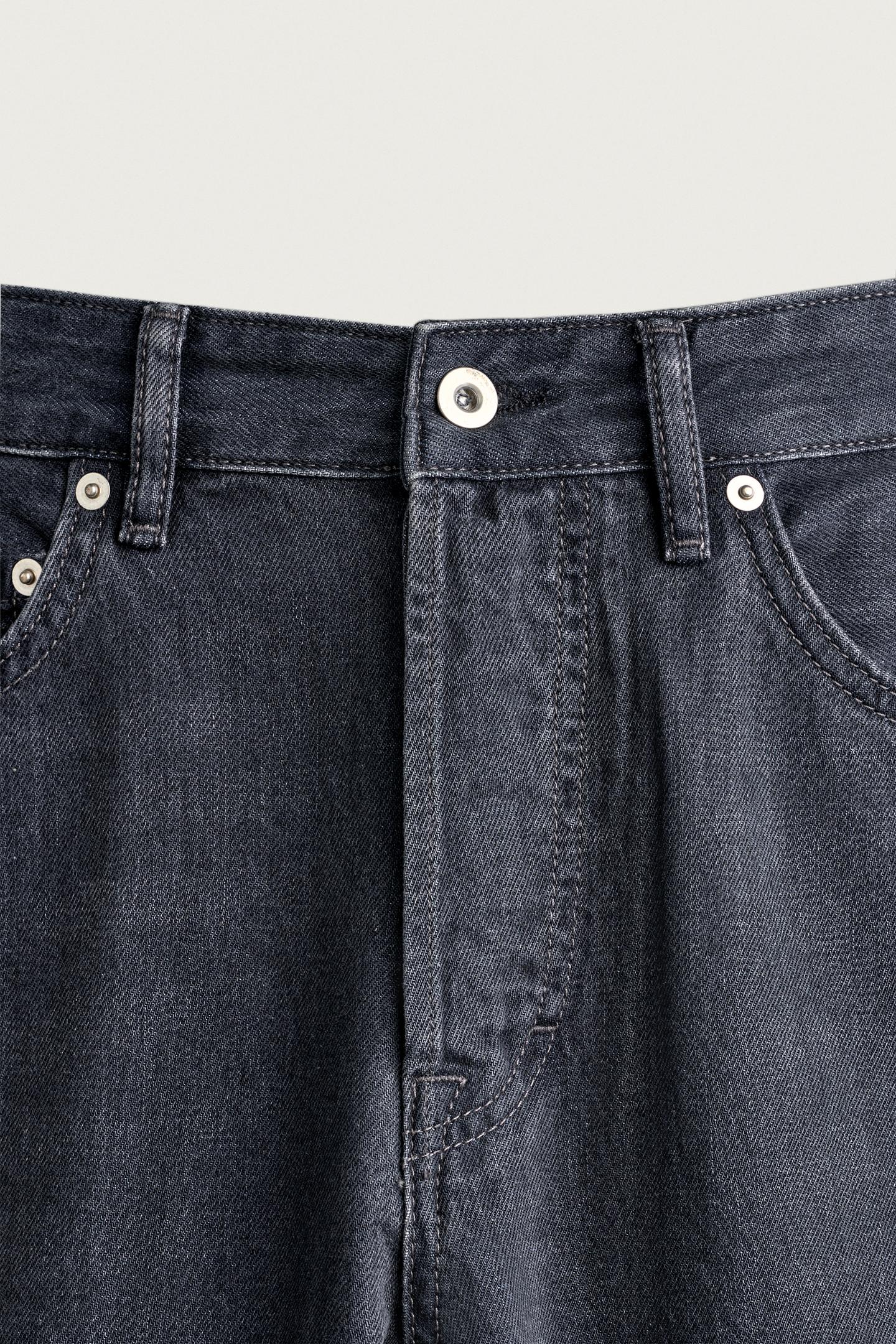 Мужские джинсы Zara Straight Fit, цвет: Индиго — фото 9