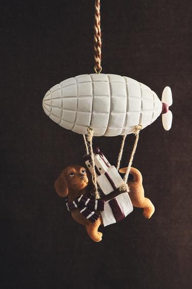 DOG BALLOON CHRISTMAS TREE DECORATION - Brown by Zara - Image 4