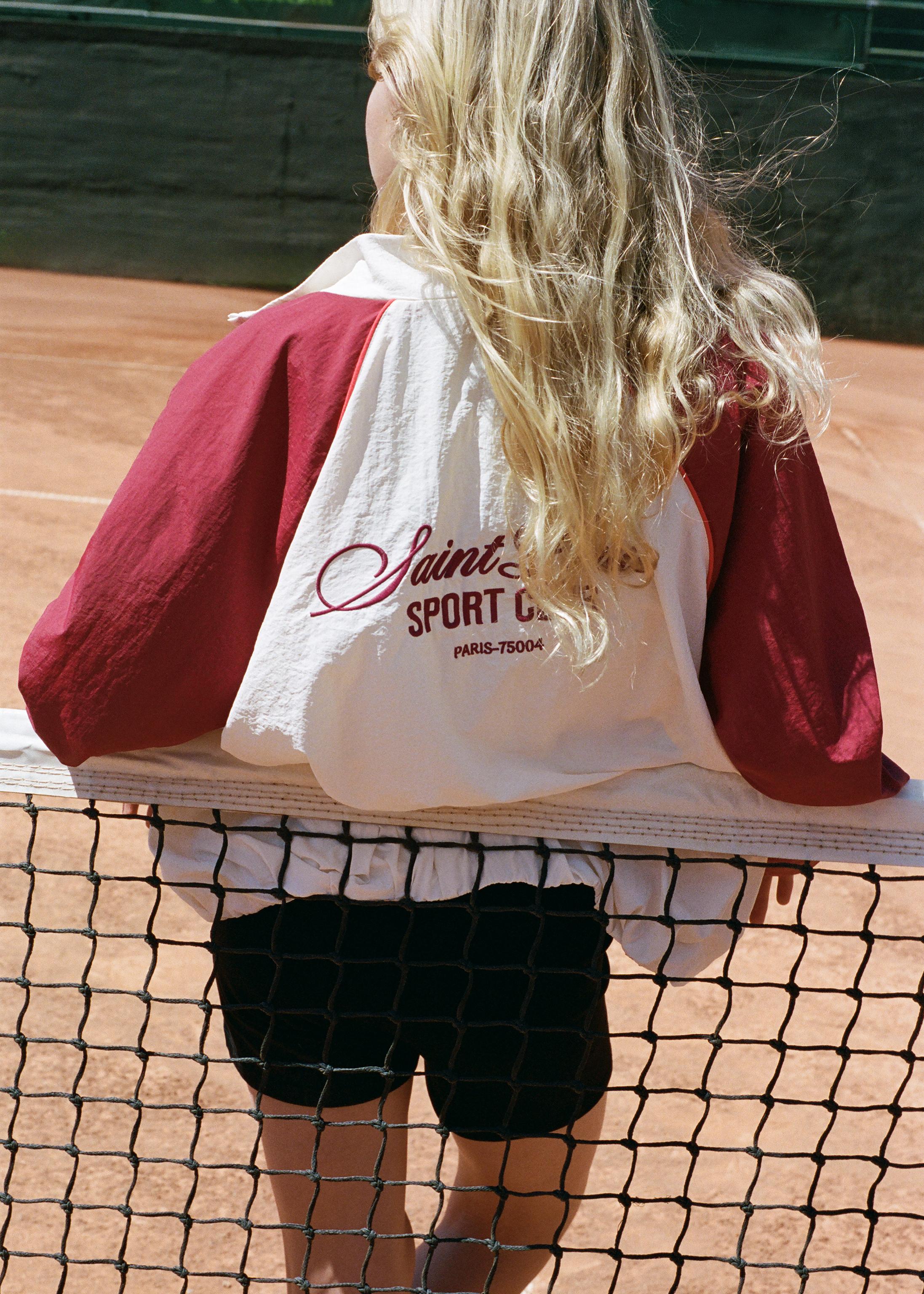 SPORTY COLOR BLOCK TECHNICAL JACKET — Burgundy