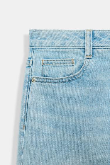 Z1975 RELAXED FIT MID-WAIST JEANS WITH CUFFED HEMS - Light blue by Zara - Image 9