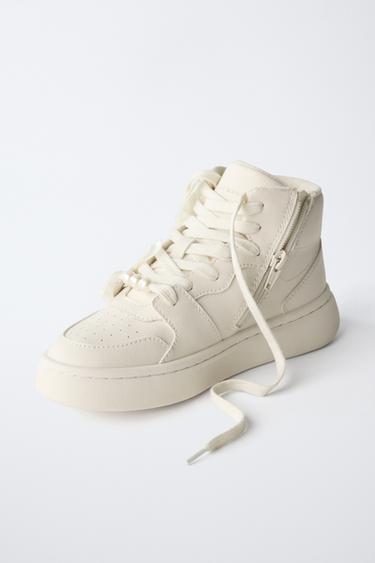 FANTASY HIGH-TOP SNEAKERS - White by Zara - Image 2