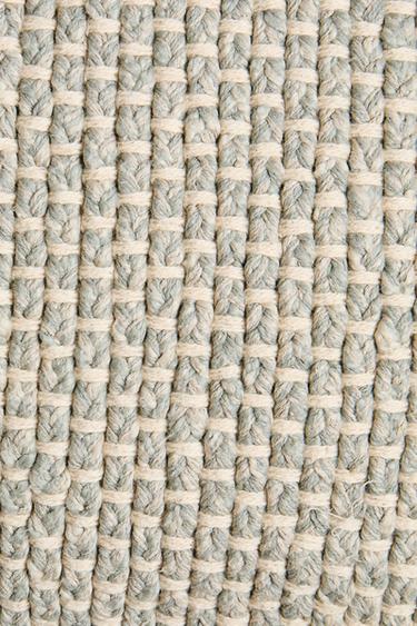 Zara PLAITED THROW PILLOW COVER - Light blue