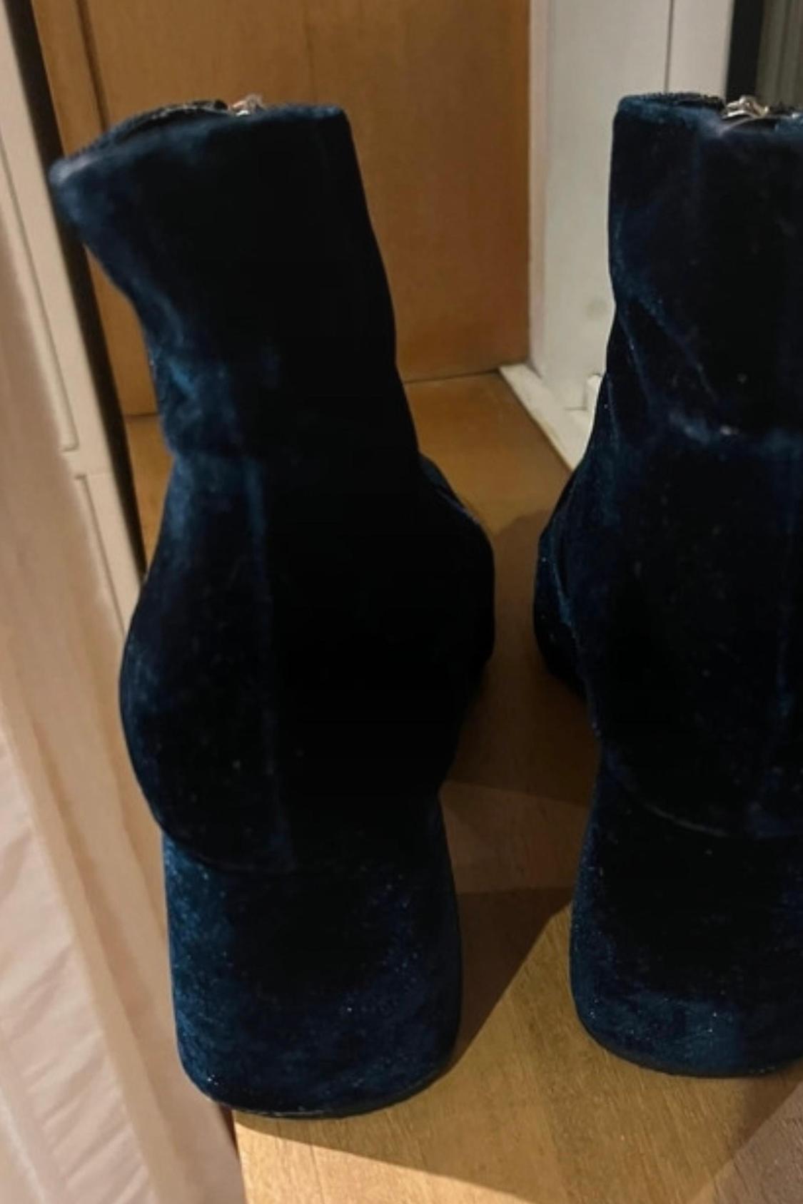 CHUNKY HIGH HEEL ANKLE BOOTS WITH ZIP - Image 3
