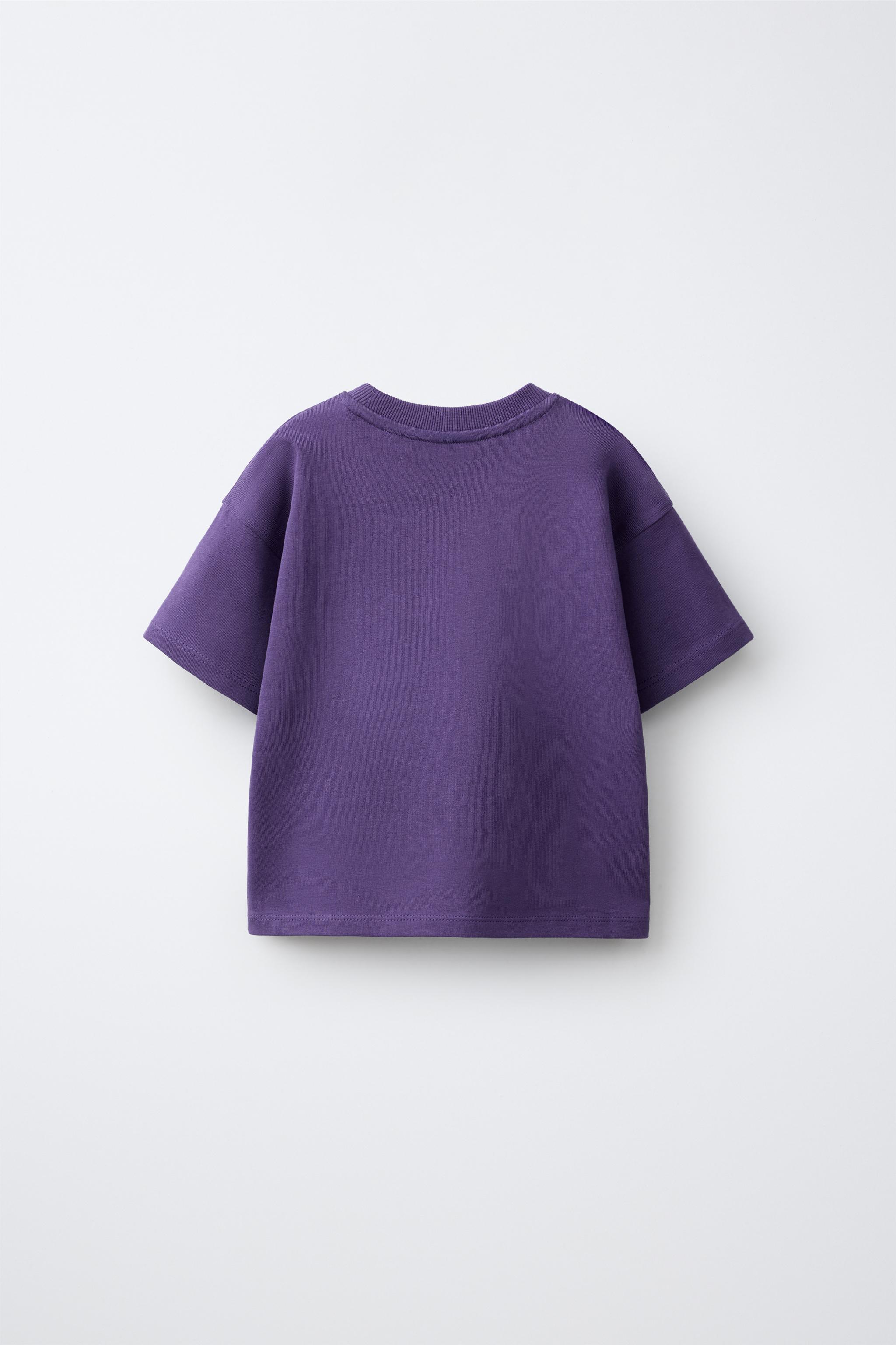 PRINTED T-SHIRT — Purple