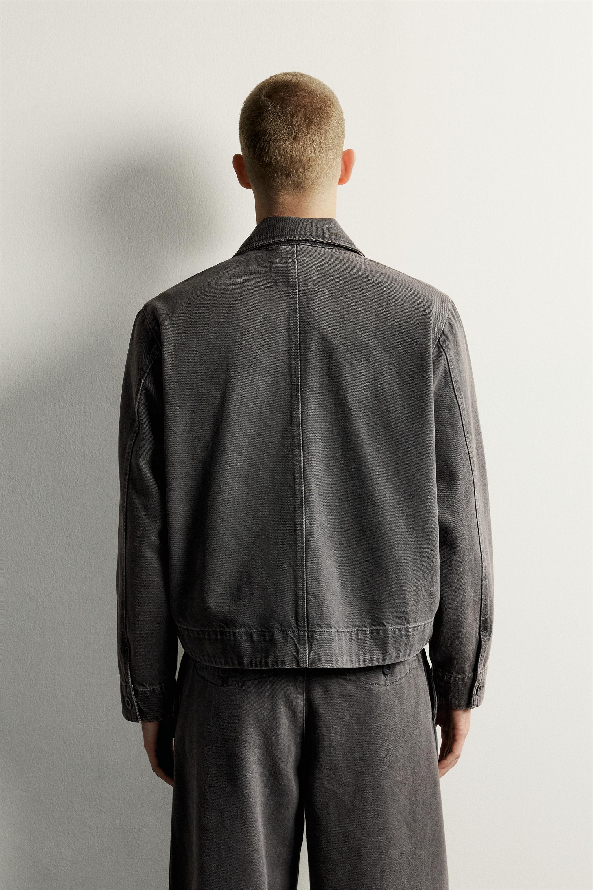 BLOUSON DÉLAVÉ CROPPED FIT