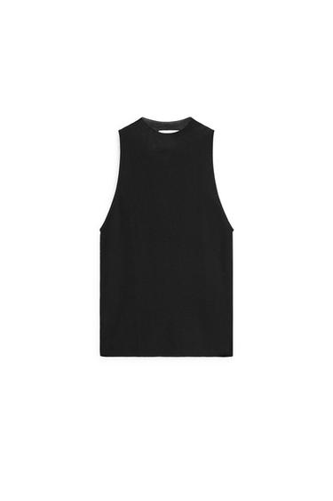 Top halter semitransparente - LIMITED EDITION - Negro de Zara