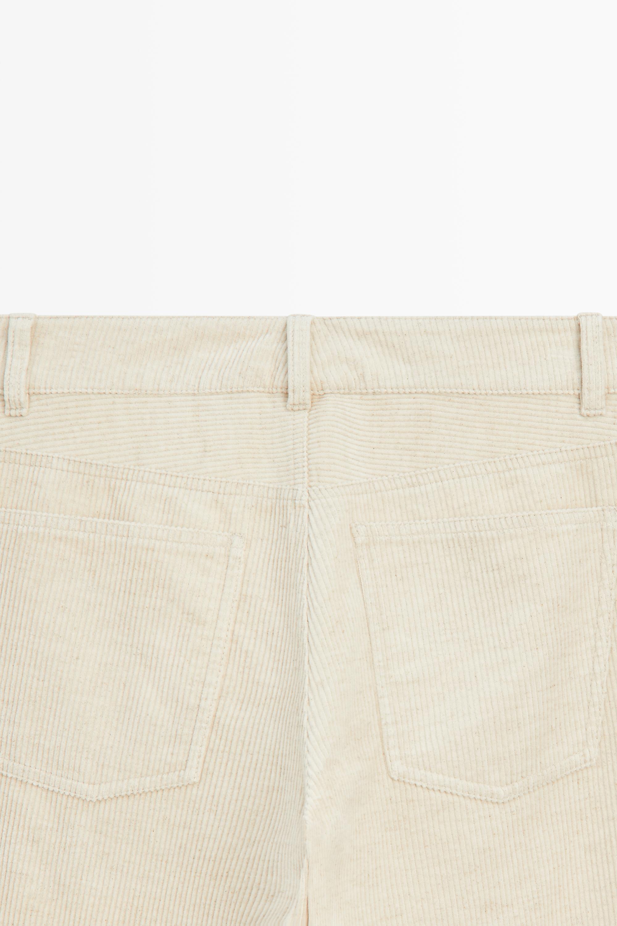 Pantalon straight en velours côtelé