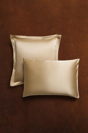 100% MULBERRY SILK PILLOWCASE - Gold by Zara - Image 6