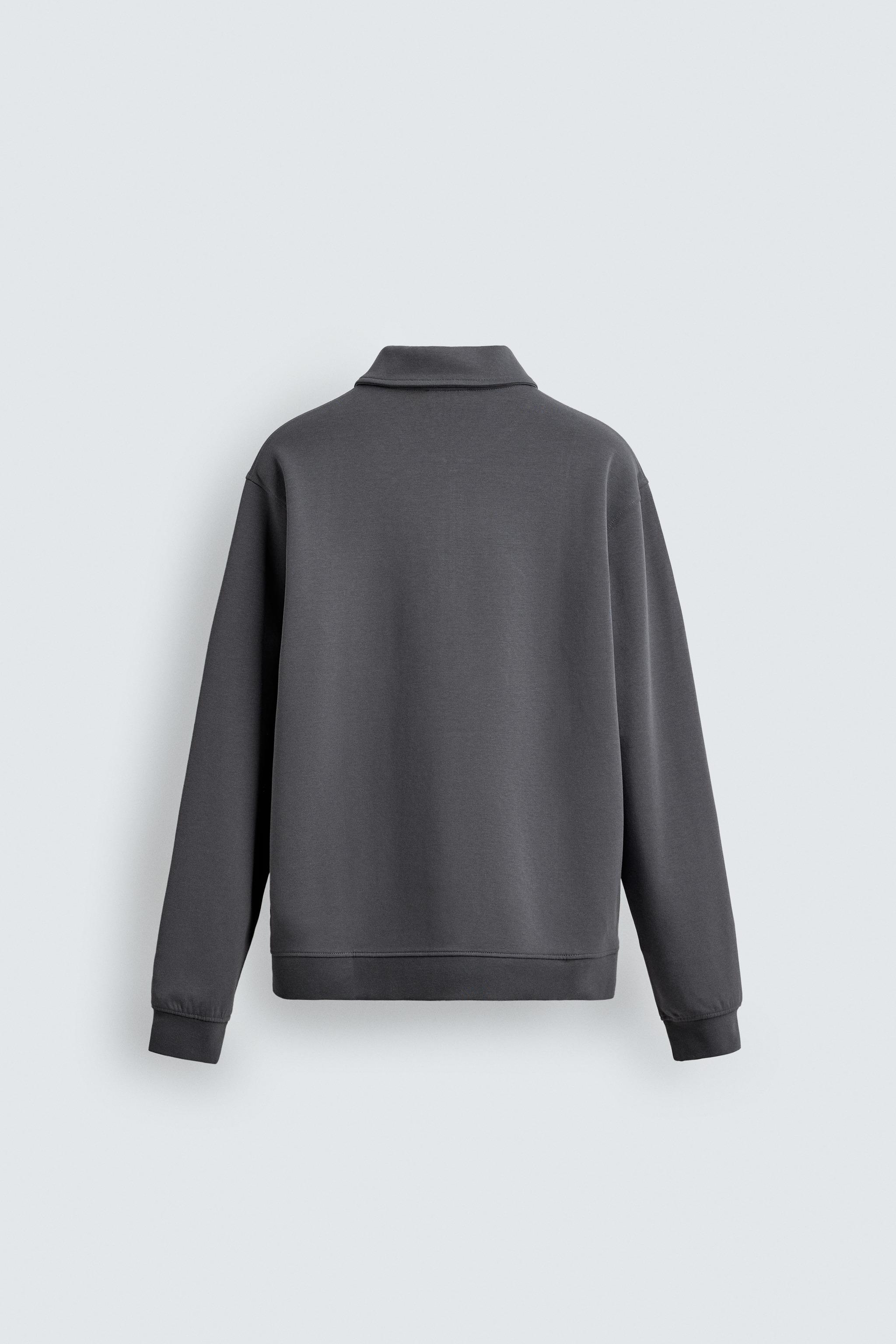 INTERLOCK ZIP POLO SWEATSHIRT