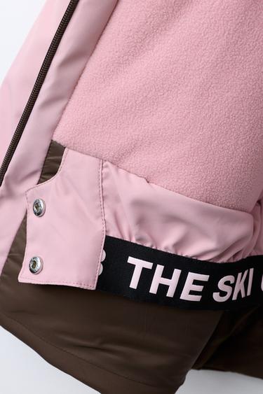 COLOUR BLOCK WATERPROOF AND WINDPROOF HOODED JACKET RECCO® SYSTEM SKI COLLECTION - Pink by Zara - Image 9