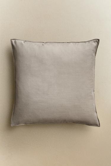 VELVET CUSHION COVER - Grey by Zara