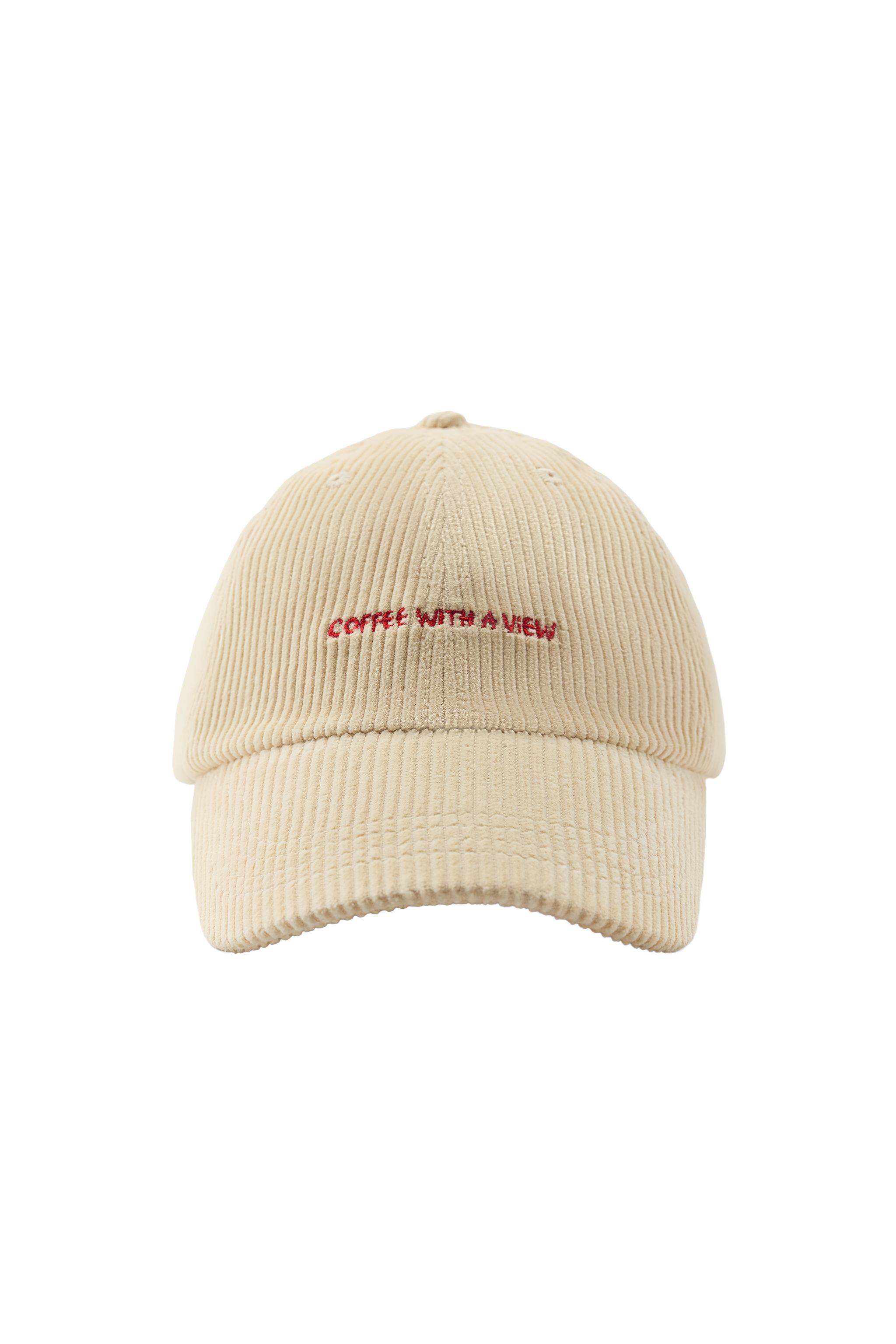 GORRA PANA TEXTO BORDADO