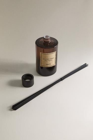 (500 ML) DIFFUSEUR À BÂTONNETS LEATHER AMBER - Noir de Zara - Image 1