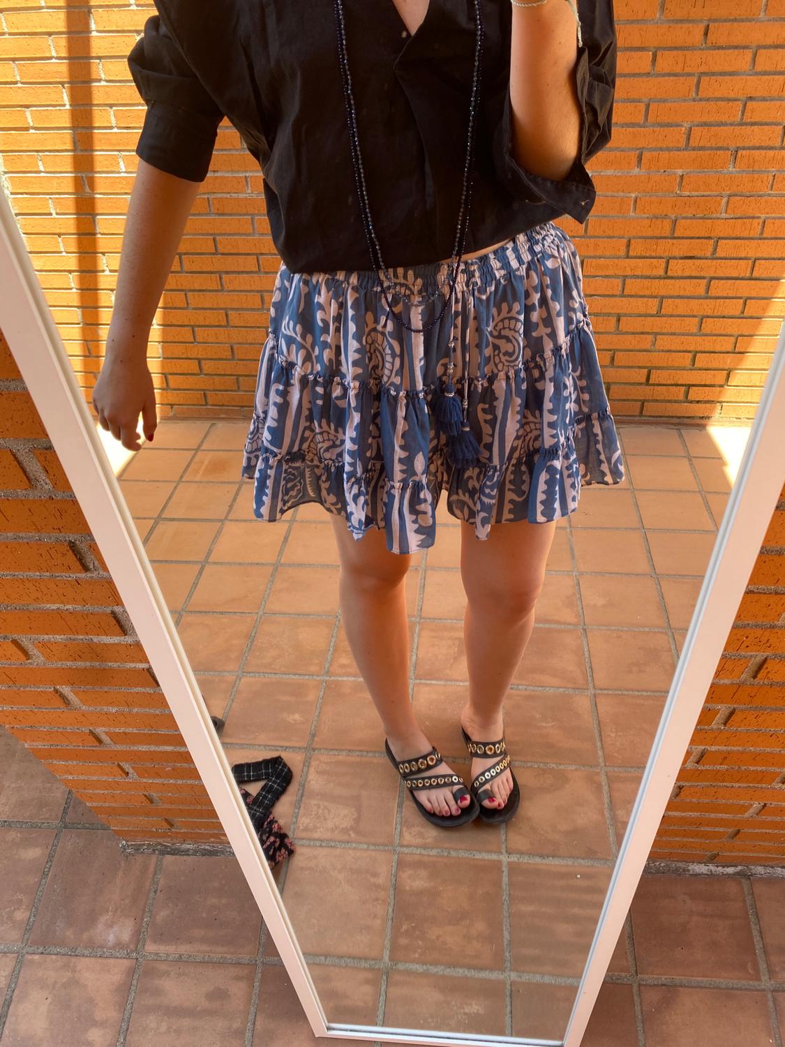 PRINTED SHORT SKIRT - Image 3