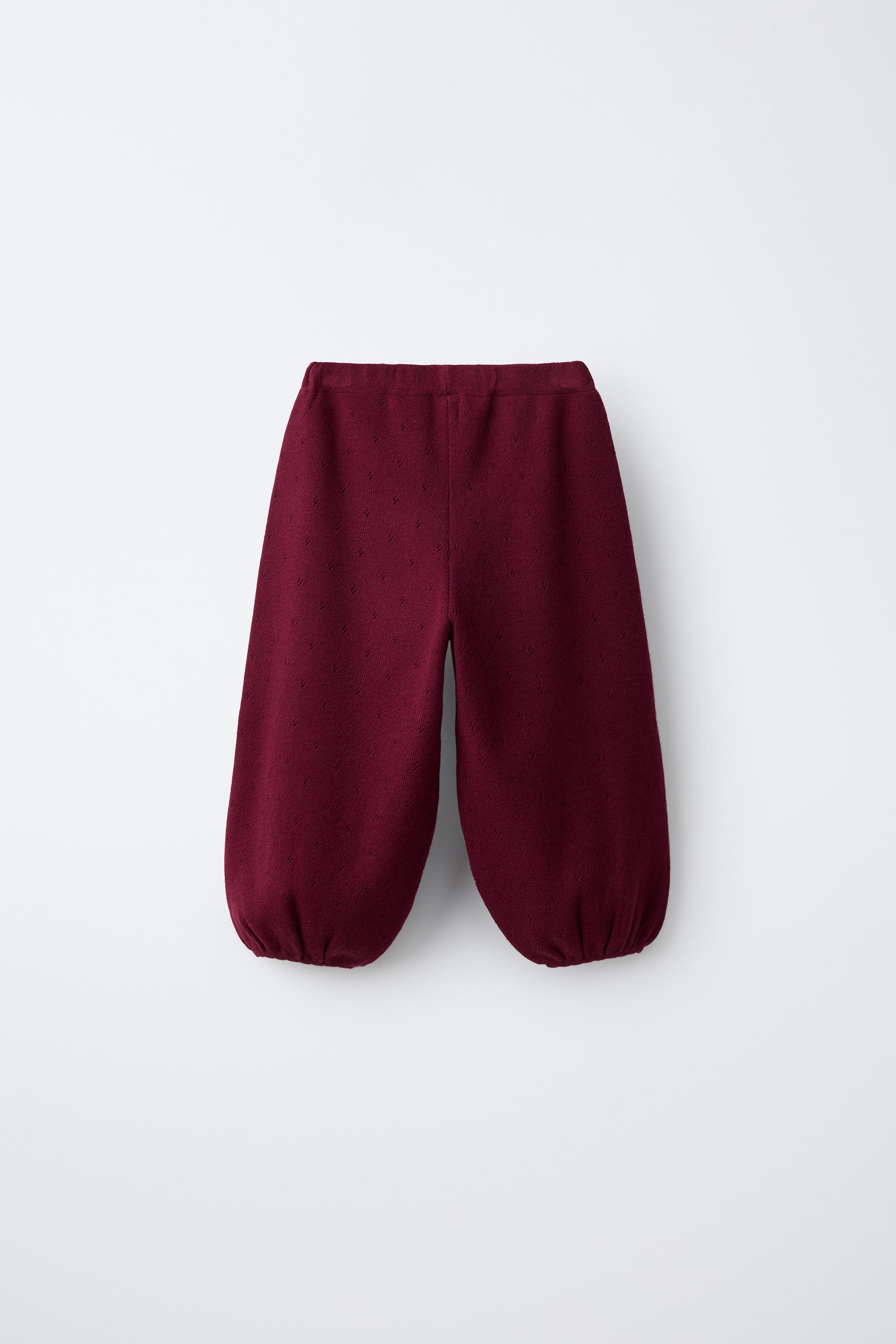 PANTALON SAROUEL EN MAILLE AJOURÉS
